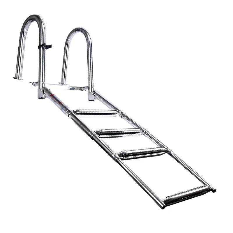 3 316 Stainless Steel Boat Boarding Ladder With Handrail