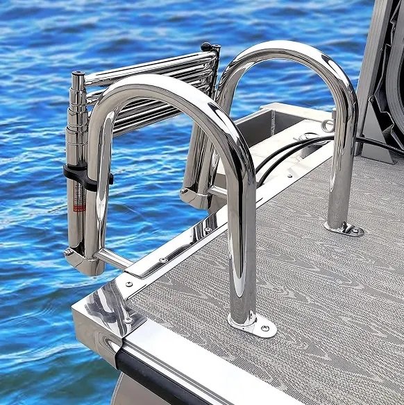 Stainless Steel Boarding Ladder With Handrail Stainless Steel Boarding Ladder With Handrail