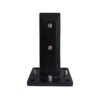Floor mounted Duplex 2205 stainless steel black color glass spigot for 1/2" tempered glass balustrade