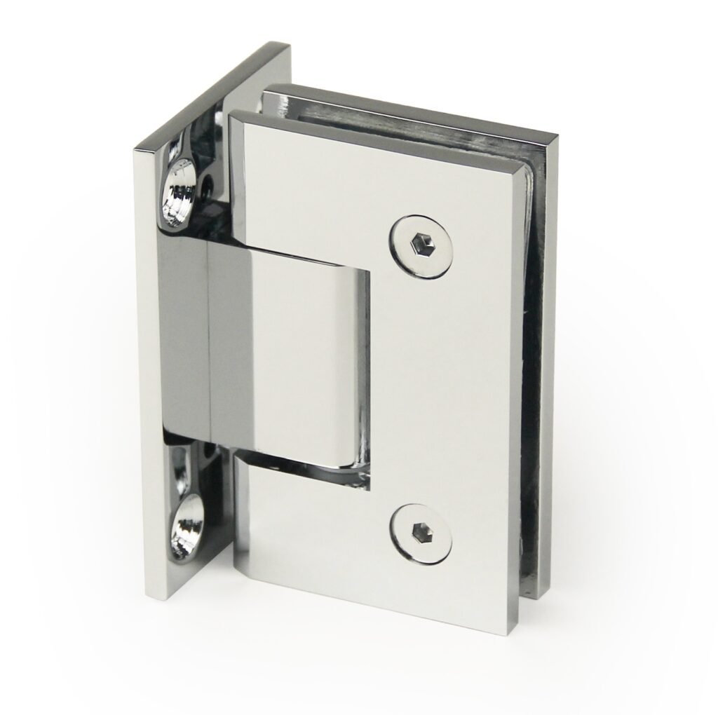 Glass hinge for the shower door